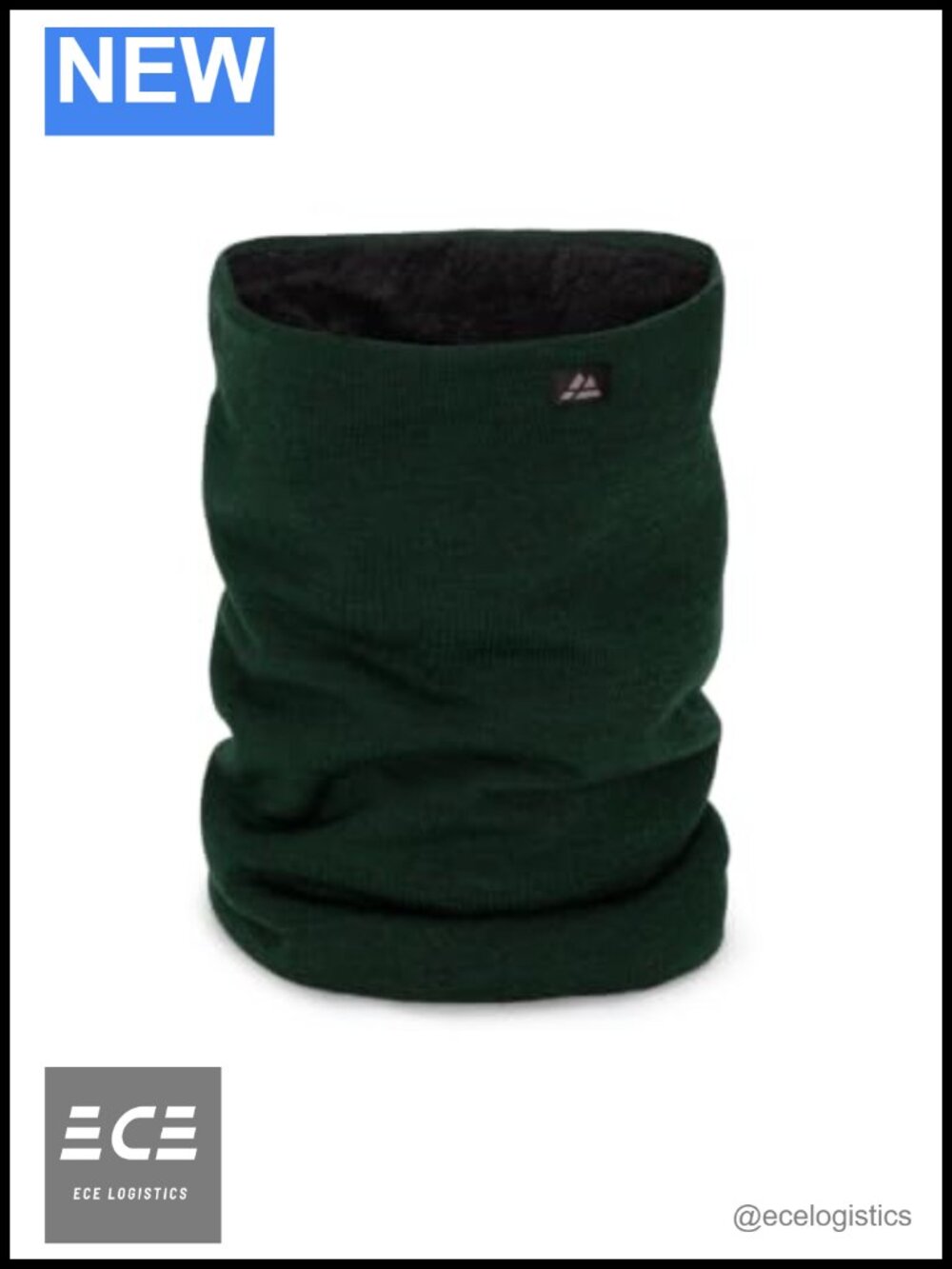 Merino Wool Neck Gaiter Polar Fleece Lined Winter Neck Warmer